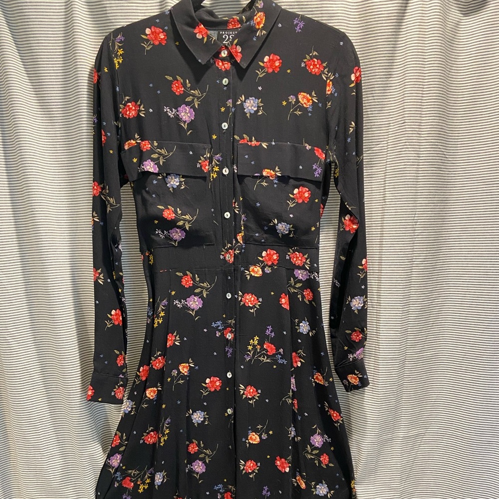 Long Sleeve Button Down Dress